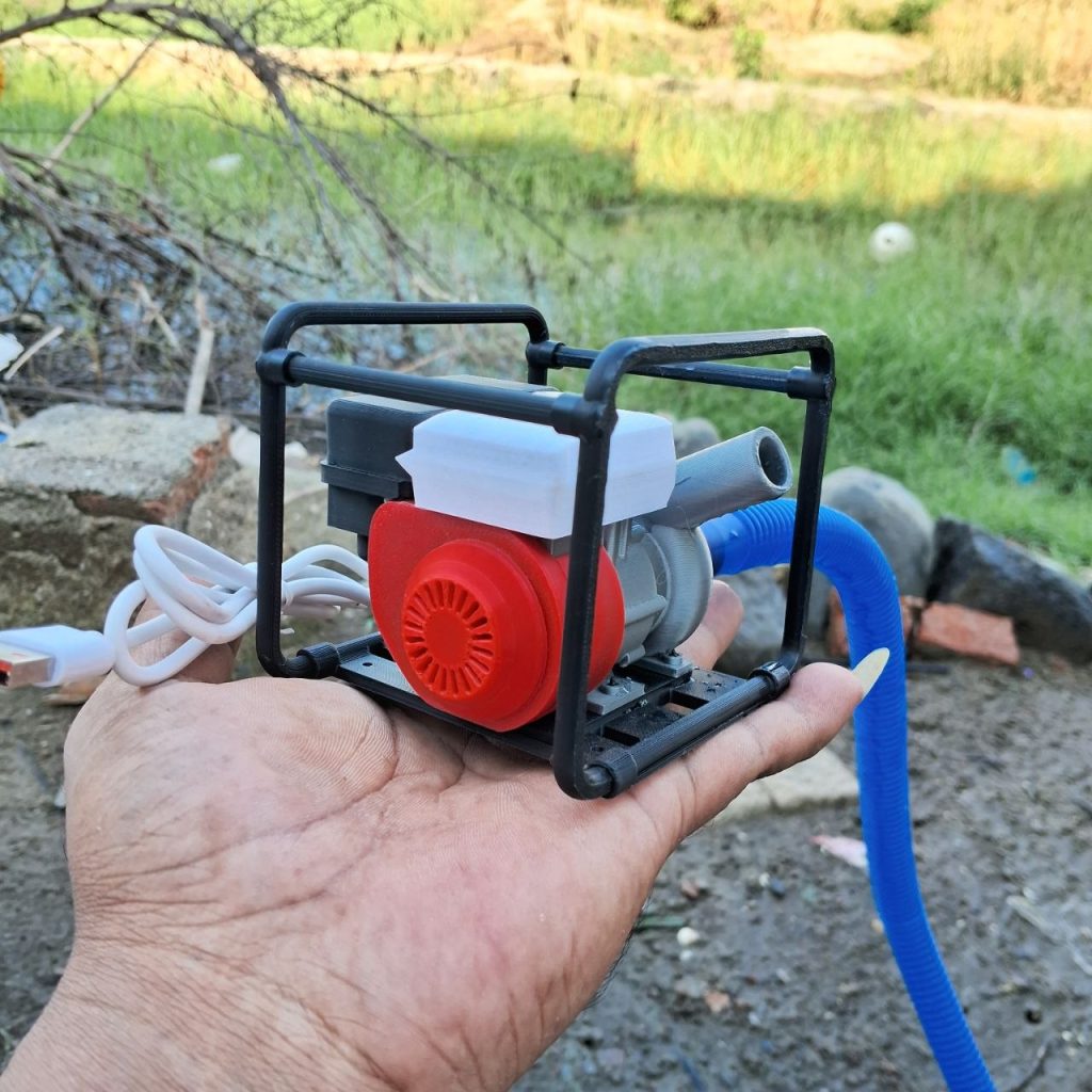 Kreativitas Tanpa Batas: Miniatur Pompa Air Alkon  model keong 3D Printing PLA dan Daya USB 5V